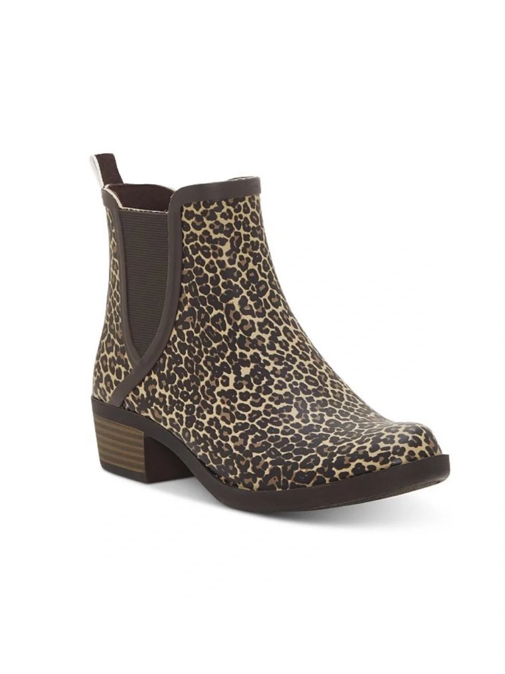 Lucky Brand Basel H20 Leopard Booties Size 8